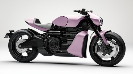 Fototapeta premium a Lilac sport motorcycle