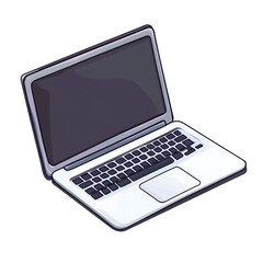 Sleek laptop ready for work or play modern technology