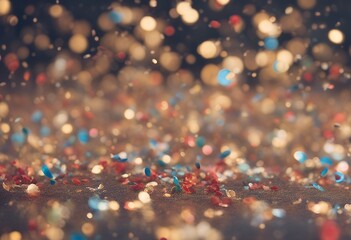 fond sur plusieurs confettis projections dorrcs transparent gold product thank you vertical fireworks new year confetti projection first announcement cotillion title prize particle joyful background