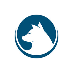 Illustration of the wolf head logo roaring