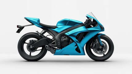 Obraz premium blue sport motorcycle