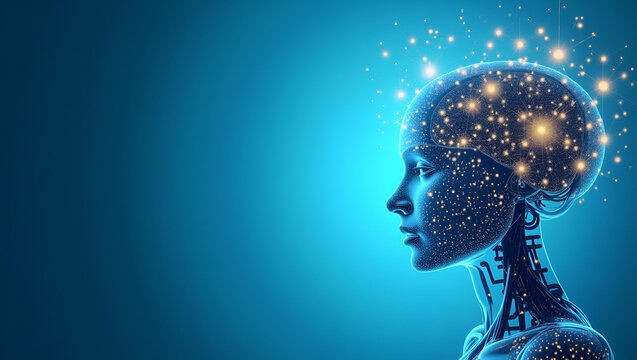 Addressing Ethical Concerns in AI: Responsible Algorithm Development, Bias Mitigation, and Transparency for Fair Technology Use - Stock Photo Concept with Left-Side Empty Space