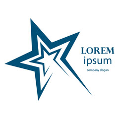 Fototapeta premium successful victory star logo design