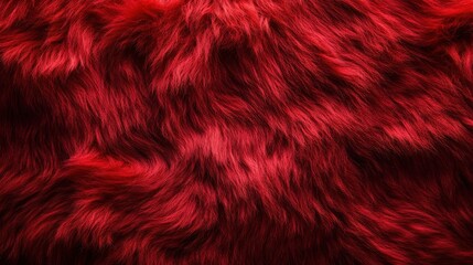 Naklejka premium red wool felt fibers texture spring festival chinese new year abstract plain synthetic fur fluffy textile background,stock photo