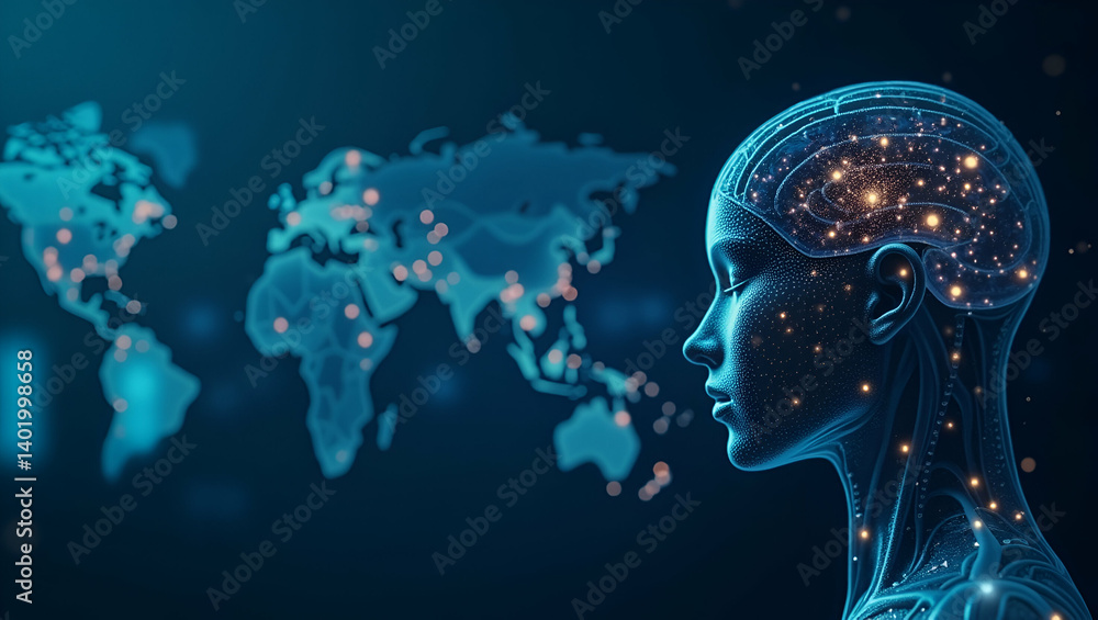 Poster strategic adaptation to ai in photo stock: enhancing operational efficiency & transforming workforce