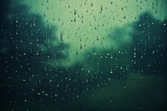 Realistic rain effect background with raindrops creating a atmospheric mood and feel