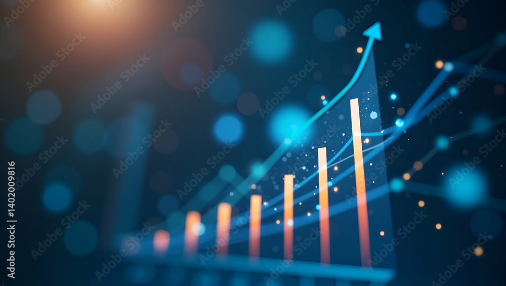 Poster analyzing customer loyalty impact on business profitability and market positioning by integrating ad