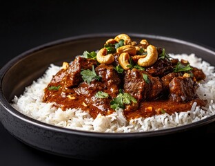Spicy Beef Curry over Rice