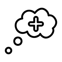 healthy mind Line Icon