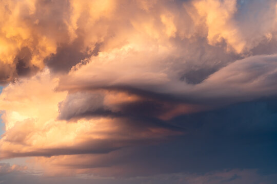 Abstract nature, dramatic clouds at sunset, Istanbul, Turkey