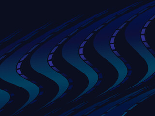 Abstract black and blue light stripes background. Perfect for certificates, banners, business cards, flyers, advertisements, etc.