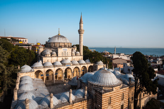 Sokollu Mehmet Pasha Mosque at sunset, Istanbul, Turkey