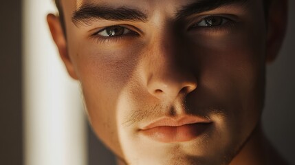Obraz premium Man portrait close up