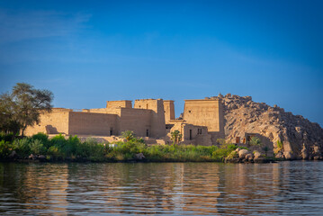 aldea Nubia en la ciudad de Asuam frontera con Sudan con los templos de  Abu Simbel y	del Filae
