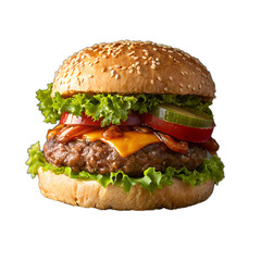 Petty Burger isolated on transparent background