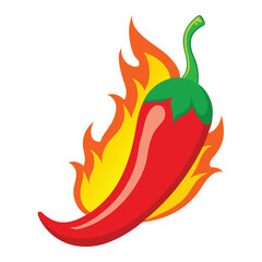 red chilli with firing vector