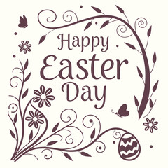 Happy Easter Day vector illustration