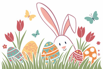 Happy Easter Day vector illustration