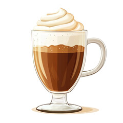 Delicious creamy coffee drink tempting treat sweet indulgence