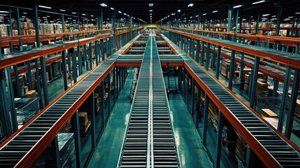 Internal logistics system moving feed through quality control checkpoints