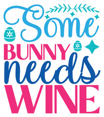 Happy Easter stickerS VG Design Cute Easter Quotes SVG Bunny
