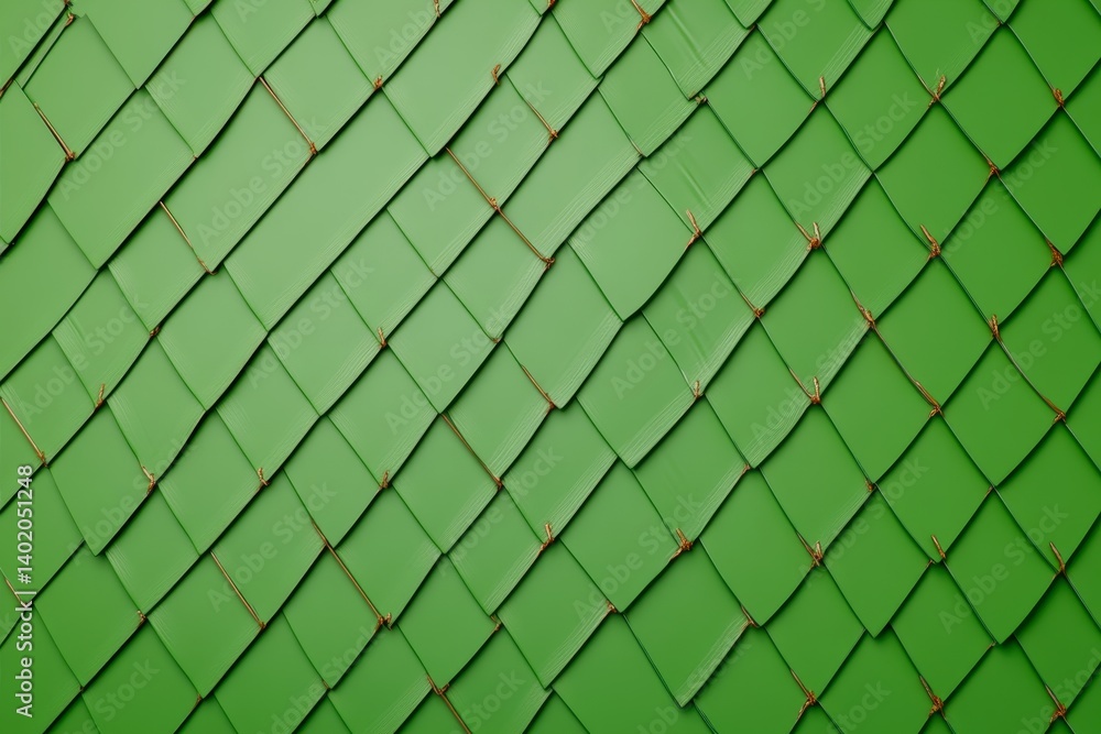 Aufkleber green scaled pattern texture - abstract background featuring a repeating pattern of green scales. id