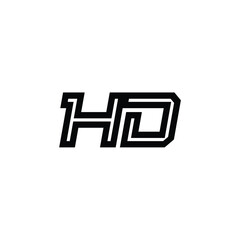 HD monogram logo design letter text name symbol monochrome logotype alphabet character simple logo
