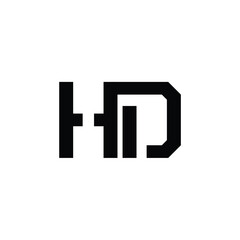 Fototapeta premium HD monogram logo design letter text name symbol monochrome logotype alphabet character simple logo