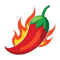 red chilli with firing vector