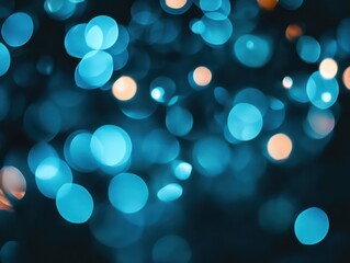 Teal blue bokeh background