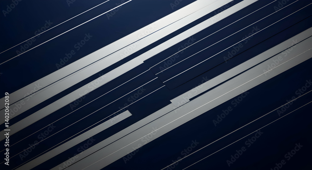 Poster abstract diagonal lines pattern dark blue background
