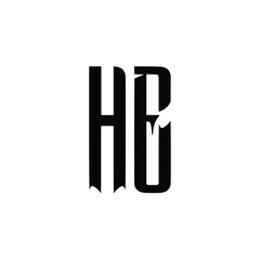 HE monogram logo design letter text name symbol monochrome logotype alphabet character simple logo