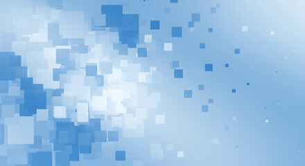 Ephemeral Blue Geometry AI Generated