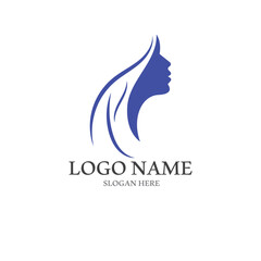 beauty woman logo and vector template