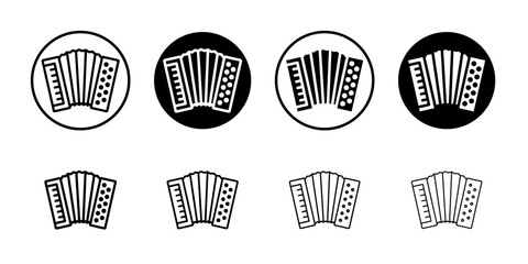 accordion icon Flat illustration sign