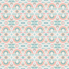 Seamless Rainbow Days Pattern – Colorful Textile Design for Fashion and Fabric Prints