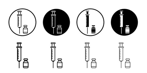 Covid 19 vaccine icon Flat illustration sign