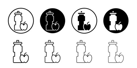 Diet drink icon Flat illustration sign