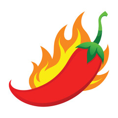 red chilli with firing vector