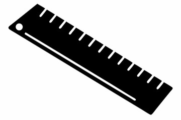 ruler silhouette vector illustration