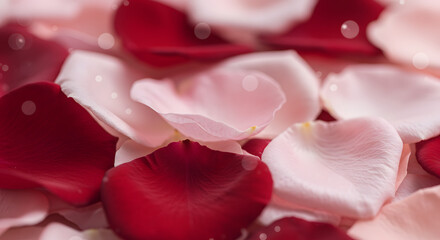 Elegant Rose Petal Background with Soft Bokeh