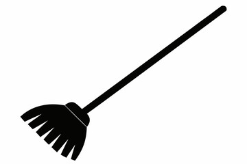 mop silhouette vector illustration