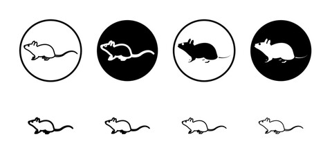 Mouse animal icon Flat illustration sign