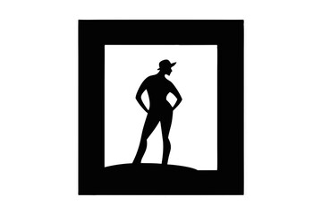 Wall Art Frame Silhouette Design