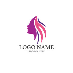 beauty woman logo and vector template
