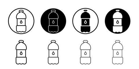 water bottle icon (2) Flat illustration sign