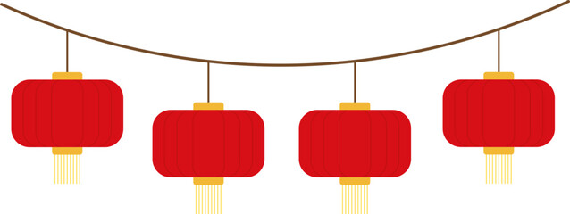 SVG Vector illustration of a red vintage lantern. This classic oil lamp design evokes a nostalgic and warm feeling, perfect for use in retro-themed projects, camping illustrations traditional Asian