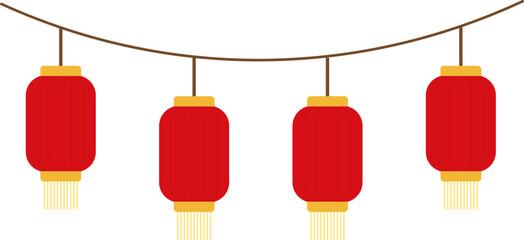 SVG Vector illustration of a red vintage lantern. This classic oil lamp design evokes a nostalgic and warm feeling, perfect for use in retro-themed projects, camping illustrations traditional Asian