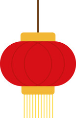 SVG Vector illustration of a red vintage lantern. This classic oil lamp design evokes a nostalgic and warm feeling, perfect for use in retro-themed projects, camping illustrations traditional Asian