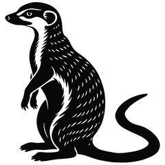 Monochrome Cow Shape Artwork